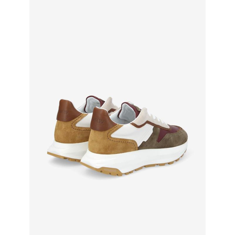 FIRE RUNNER - SUEDE/NAPPA - FORET/BORDEAUX